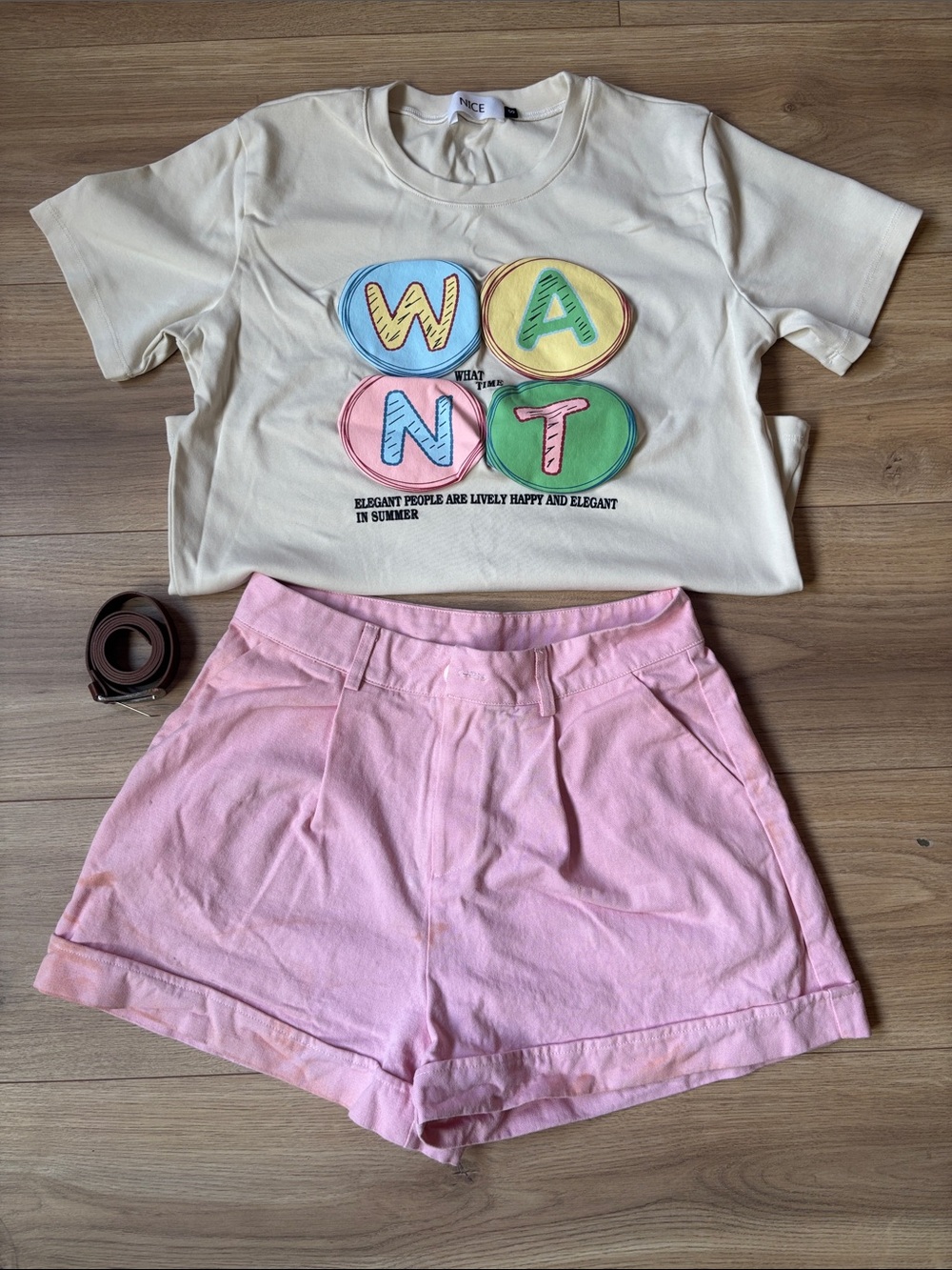 Classic High-Waist Pink Bermuda set — Casual Everyday Style